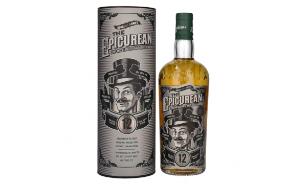 Douglas Laing THE EPICUREAN 12 Years Old Lowland Blended Malt 46% Vol. 0,7l dovanų dėžutėje