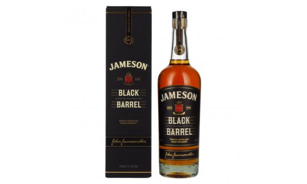 Jameson BLACK BARREL Triple Distilled Irish Whiskey 40% Vol. 0,7l dovanų dėžutėje