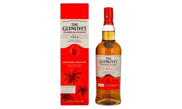 The Glenlivet Caribbean Reserve Single Malt Scotch Whisky 40% Vol. 0,7l dovanų dėžutėje