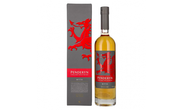 Penderyn MYTH Single Malt Welsh Whiskey 41% Vol. 0,7l dovanų dėžutėje