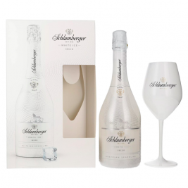 Schlumberger WHITE ICE Austrian Sparkling Secco 11,5% Vol. 0,75l dovanų dėžutėje su taure