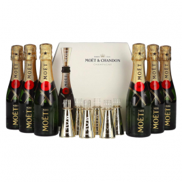 Moët & Chandon Champagne AT HOME PACK 12% Vol. 6x0.2l dovanų dėžutėje