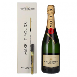 Moët & Chandon Champagne IMPÉRIAL Brut 12% Vol. 0,75l dovanų dėžutėje su auksiniu rašikliu