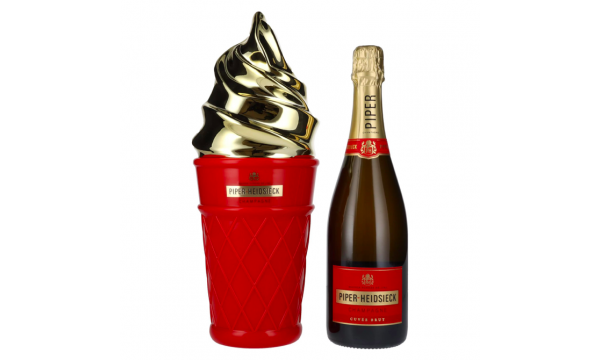 Piper-Heidsieck Champagne CUVÉE BRUT 12% Vol. 0,75l dovanų dėžutėje Ice Cream Edition