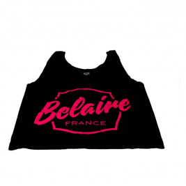 Marškinėliai Luc Belaire Crop Tank Top Schwarz-Pink