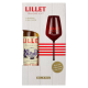 Lillet Blanc 17% Vol. 0,75l saldus, dovanų dėžutėje su taure, saldus