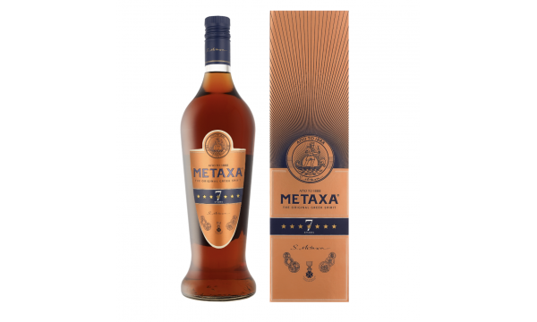 Metaxa 7 Stars 40% Vol. 1L dovanų dėžutėje