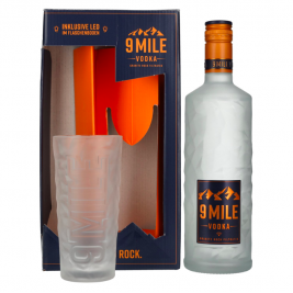 9 Mile Vodka 37,5% Vol. 0,7l dovanų dėžuteje su taure