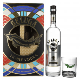 Beluga Noble Vodka EXPORT Montenegro 40% Vol. 0,7l dovanų dėžutėje su taure