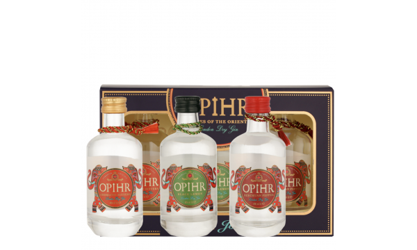 Opihr Gin Mixed Flavours Miniset 43% Vol. 3*0,05L dovanų dėžutėje