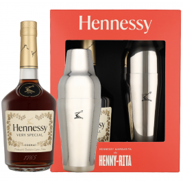 Hennessy VS Henny-Rita Shaker 40% Vol. 0.7l dovanų dėžutėje su plaktuvu