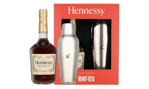 Hennessy VS Henny-Rita Shaker 40% Vol. 0.7l dovanų dėžutėje su plaktuvu