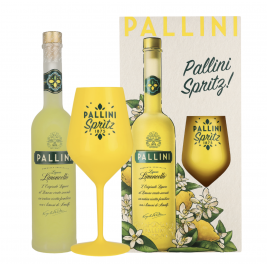 Pallini Limoncello + Signature Glass 26% Vol. 0,5L dovanų dėžutėje