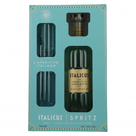 Italicus Rosolio di Bergamotto Liquore 20% Vol. 0,7l dovanų dėžutėje su taurėmis