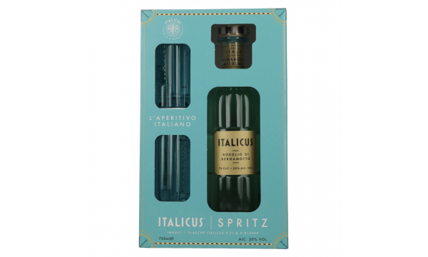 Italicus Rosolio di Bergamotto Liquore 20% Vol. 0,7l dovanų dėžutėje su taurėmis Italicus Rosolio di Bergamotto Liquore 20% Vol. 0,7l dovanų dėžutėje su taurėmis