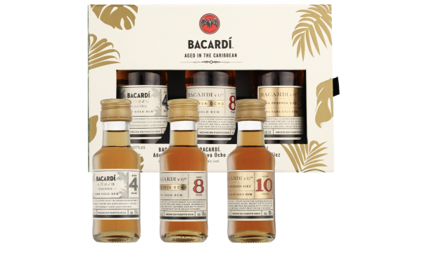 Bacardi Discovery Pack 40% Vol. 3 * 0,1L dovanų dėžutėje
