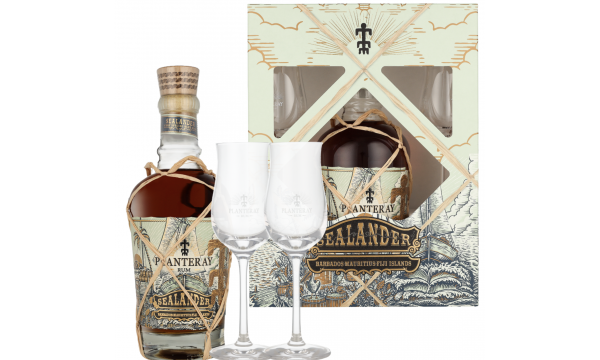Planteray Sealander + 2 Glasses 40% Vol. 0,7L dovanų dėžutėje
