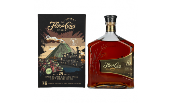 Flor de Caña Centenario 18 Years Old LEGACY EDITION I 40% Vol. 1l dovanų dežutėje.