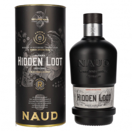 Naud HIDDEN LOOT Amber Spiced Rum 40% Vol. 0,7l dovanų dėžutėje