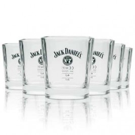 Jack Daniel's Whiskey Glass Long Drink Stackable 6 VNT