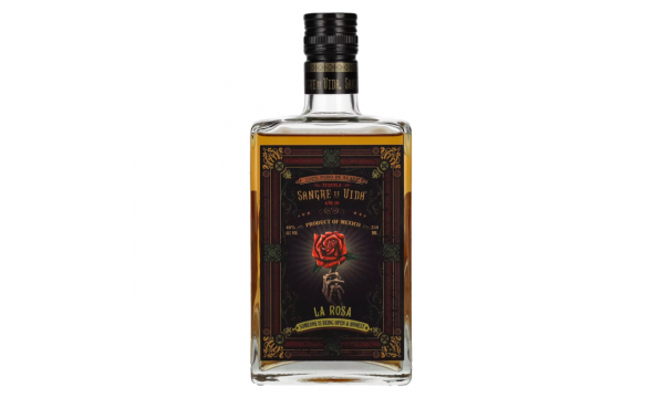 Sangre de Vida Loteria LA ROSA Añejo Tequila 100% de Agave 40% Vol. 0,35l