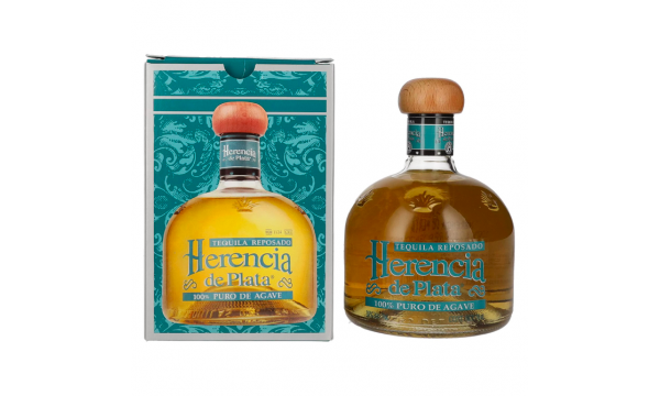 Herencia de Plata REPOSADO Tequila 100% Puro De Agave 38% Vol. 0,7l dovanų dėžutėje