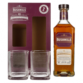 Bushmills 10 Years Old Single Malt Irish Whiskey 43% Vol. 0,7l dovanų dėžutėje su 2 taurėmis