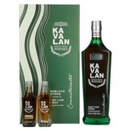 Kavalan CONCERTMASTER Port Cask Finish Single Malt Whisky 40% Vol. 0,7l dovanų dėžutėje plius 2x0,05l testeriai