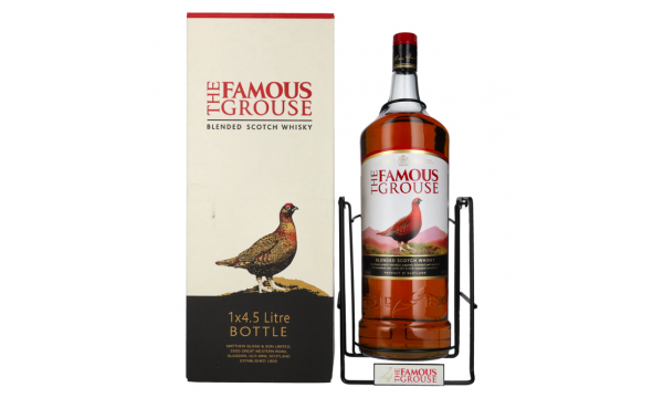 The Famous Grouse Blended Scotch Whisky 40% Vol. 4,5l dovanų dėžutėje su supynėmis