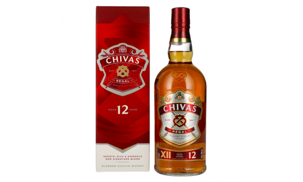 Chivas Regal 12 Years Old Blended Scotch Whisky 40% Vol. 1l dovanų dėžutėje