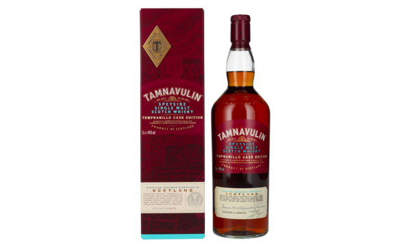 Tamnavulin TEMPRANILLO CASK Speyside Single Malt Scotch Whisky 40% Vol. 1l dovanų dėžutėje