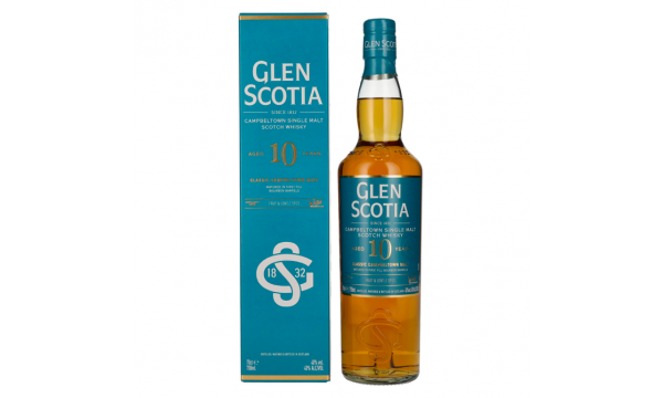 Glen Scotia 10 Years Old Classic Campbeltown Malt 40% Vol. 0,7l dovanų dėžutėje