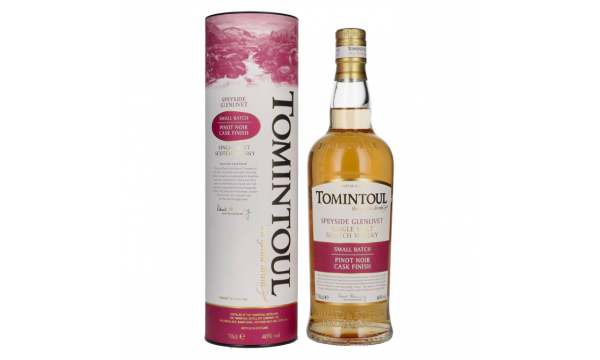 Tomintoul Small Batch Pinot Noir Cask Finish 40% Vol. 0,7l dovanų dėžutėje