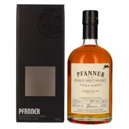 Pfanner Bourbon Oak Cask Single Malt Whisky 56,4% Vol. 0,5l dovanų dėžutėje