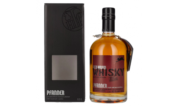 Pfanner Red Wood Single Malt Whisky 43% Vol. 0,5l dovanų dėžutėje