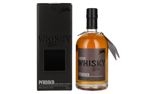 Pfanner Smoky Single Malt Whisky 43% Vol. 0,5l dovanų dėžutėje