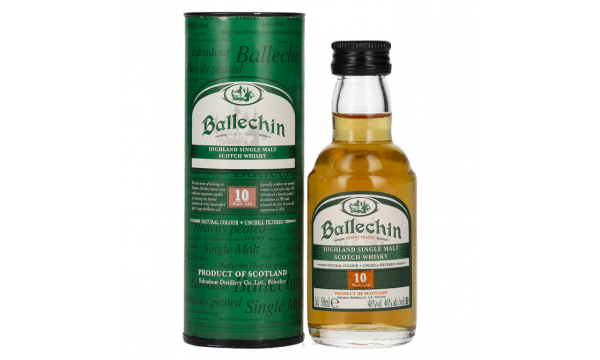 Edradour Ballechin 10 Years Old Highland Single Malt 46% Vol. 0,05l dovanų dėžutėje