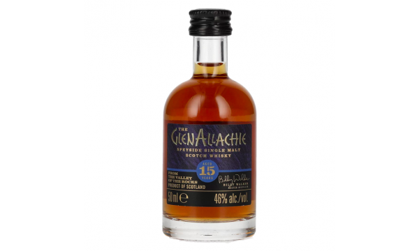 The GlenAllachie 15 Years Old Speyside Single Malt 46% Vol. 0,05l