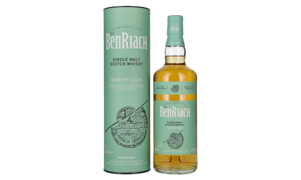 The BenRiach QUARTER CASKS Single Malt Scotch Whisky 46% Vol. 0,7l dovanų dėžutėje