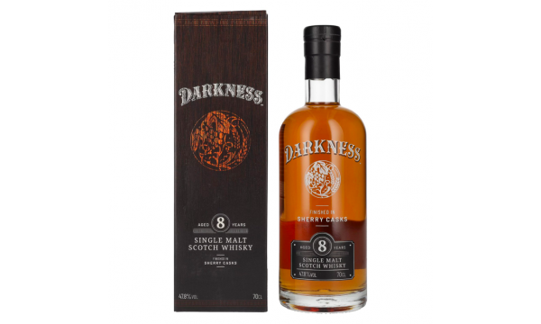 Darkness! 8 Years Old Single Malt Scotch Whisky SHERRY CASKS 47,8% Vol. 0,7l dovanų dėžutėje