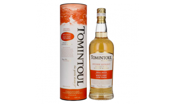 Tomintoul Small Batch White Port Cask Finish 40% Vol. 0,7l dovanų dėžutėje