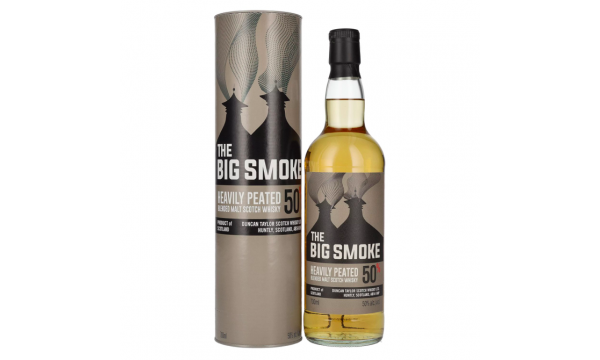 Duncan Taylor THE BIG SMOKE Heavily Peated Blended Malt 50% Vol. 0,7l dovanų dėžutėje