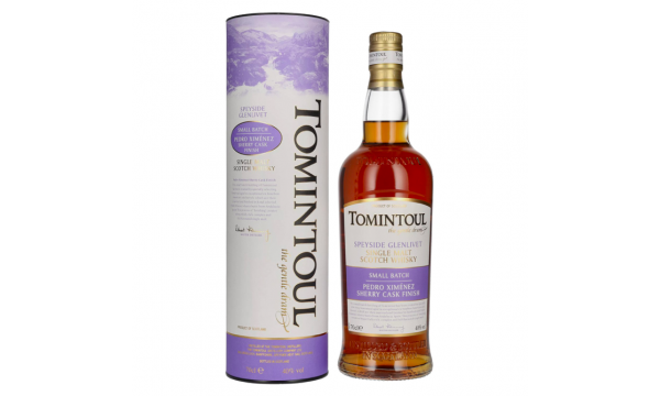 Tomintoul Small Batch Pedro Ximénez Sherry Cask Finish 40% Vol. 0,7l dovanų dėžutėje