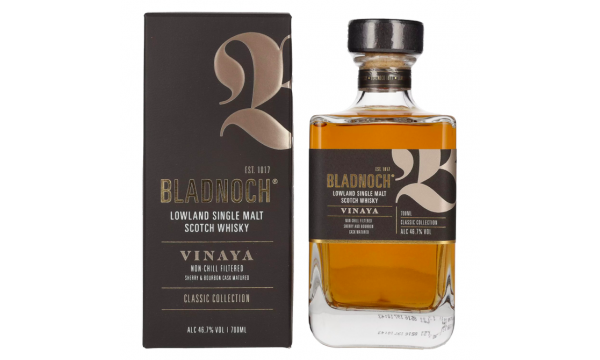 Bladnoch VINAYA Lowland Single Malt Scotch Whisky 46,7% Vol. 0,7l dovanų dėžutėje