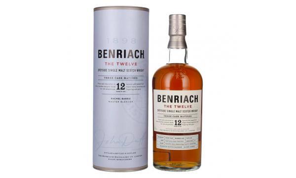 Benriach THE TWELVE Single Malt Three Cask Matured 46% Vol. 0,7l dovanų dėžutėje