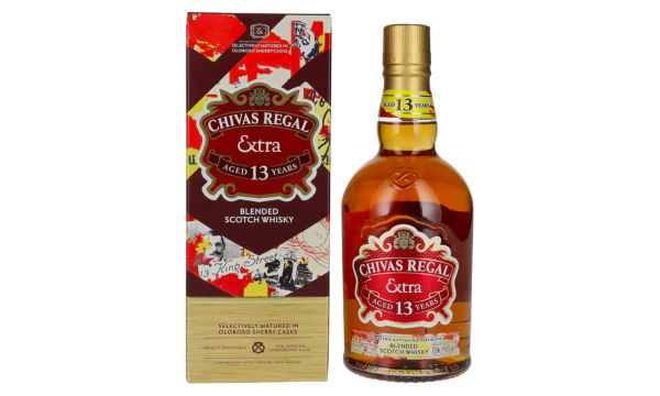 Chivas Regal EXTRA 13 Years Old OLOROSO SHERRY CASKS Finish 40% Vol. 0,7l dovanų dėžutėje