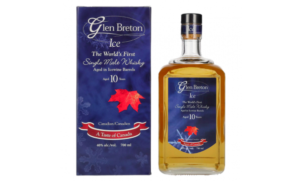 Glen Breton Ice 10 Years Old Aged in Icewine Barrels 40% Vol. 0,7l dovanų dėžutėje