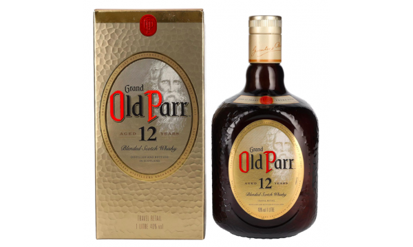 Grand Old Parr 12 Years Old Blended Scotch Whisky 40% Vol. 1l dovanų dėžutėje