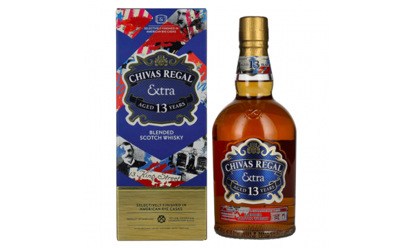 Chivas Regal EXTRA 13 Years Old AMERICAN RYE CASKS Finish 40% Vol. 0,7l dovanų dėžutėje