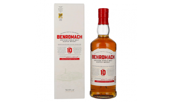 Benromach 10 Years Old The Classic Speyside Single Malt 43% Vol. 0,7l dovanų dėžutėje